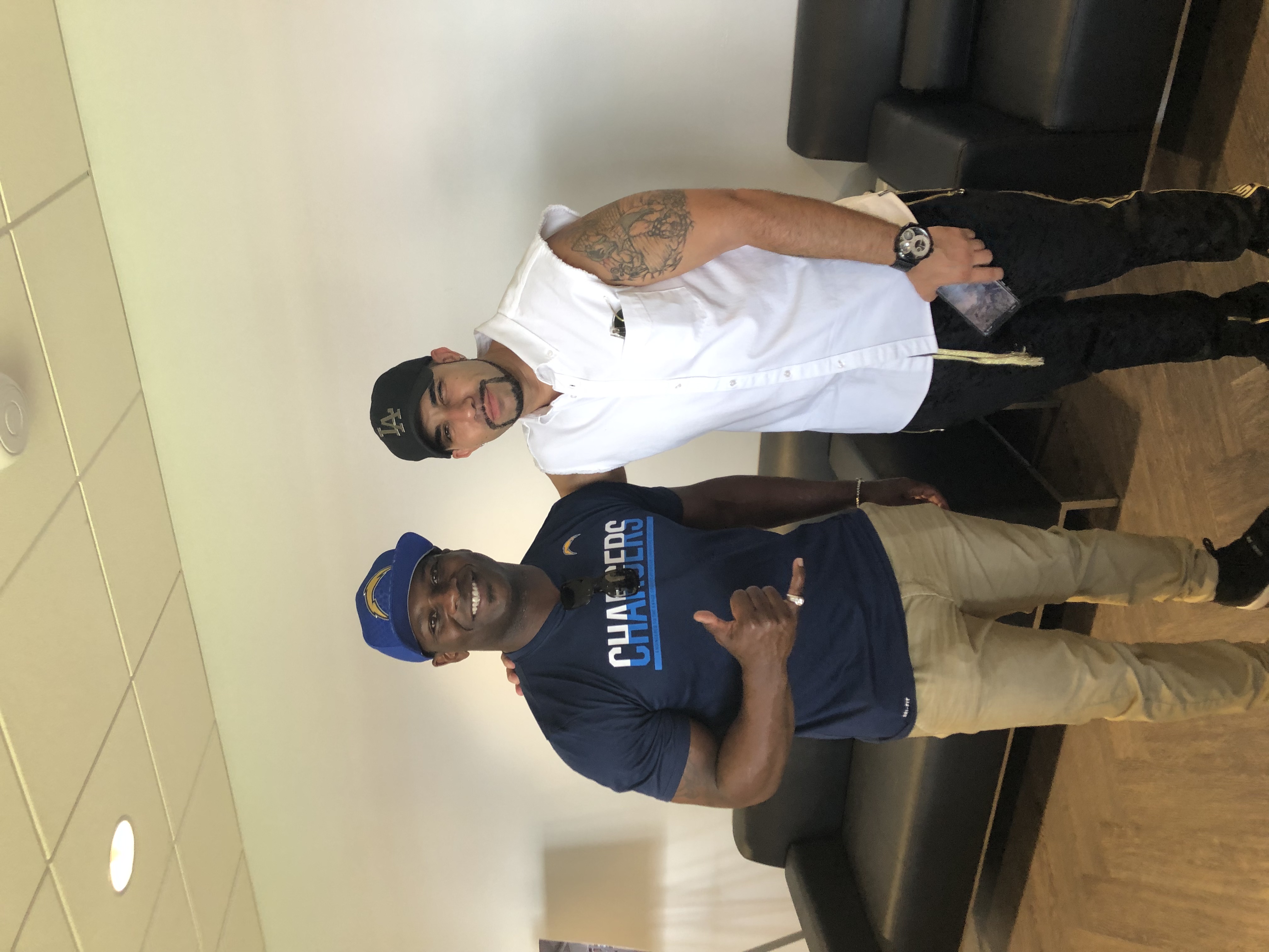 Marc with LaDainian Tomlinson