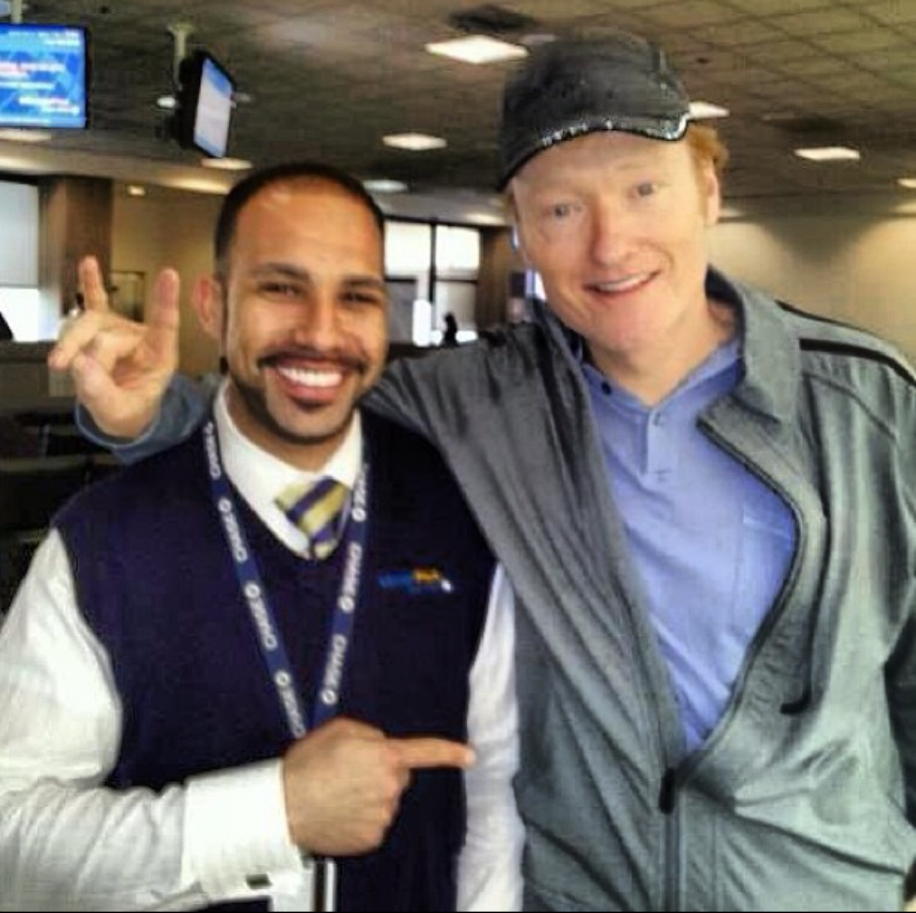 Marc with Conan O'Brien