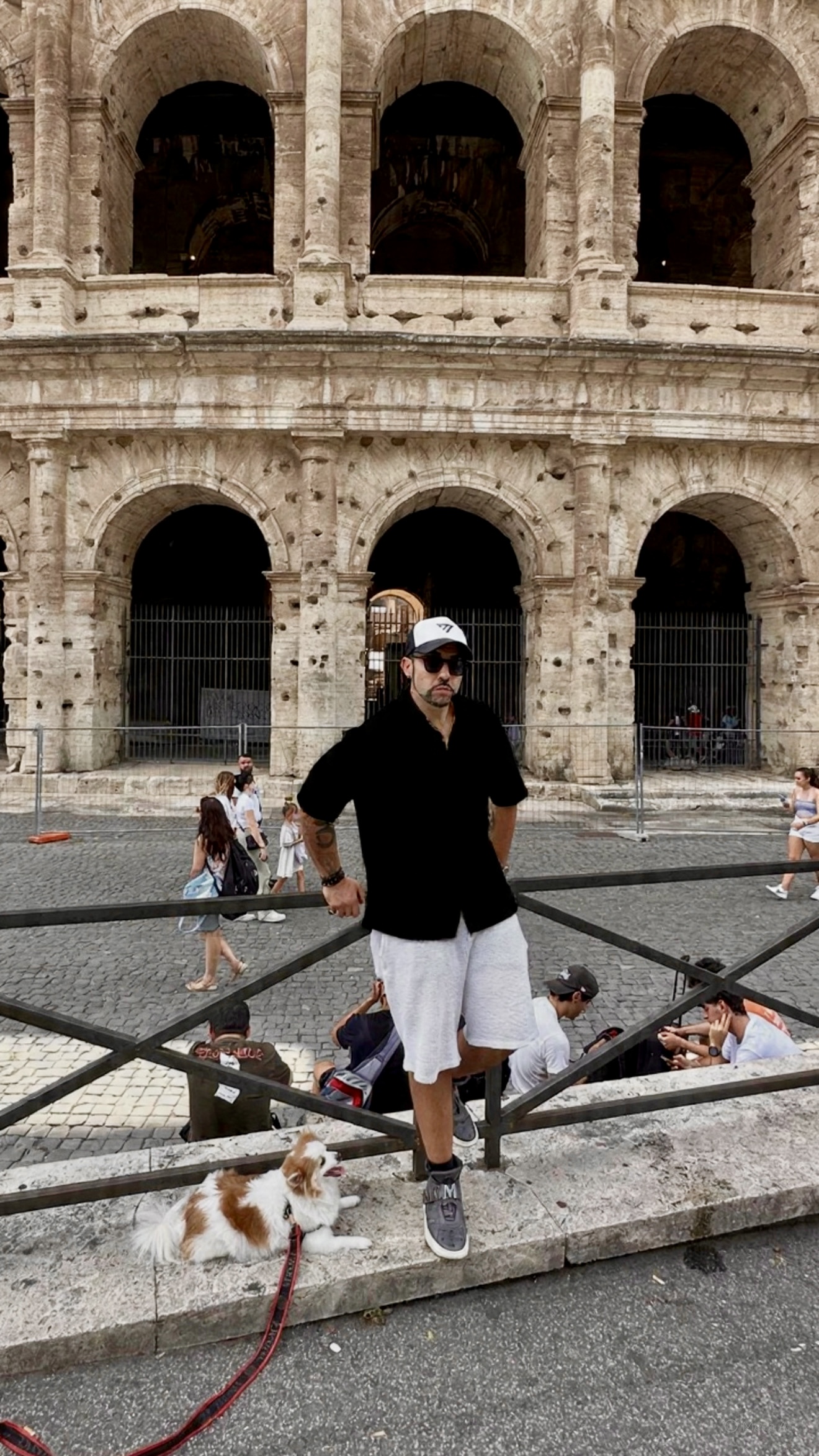 Marc in Rome with Munchkin