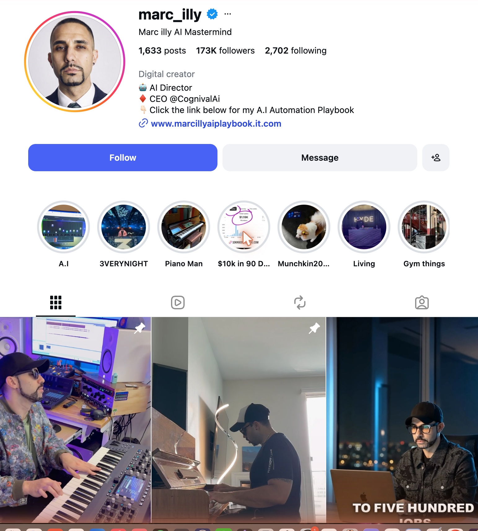 Marc Illy's verified Instagram profile — 1,633 posts, 173K followers