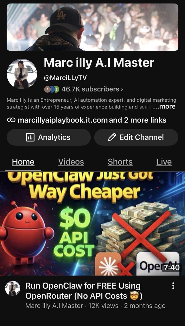 Marc Illy on YouTube
